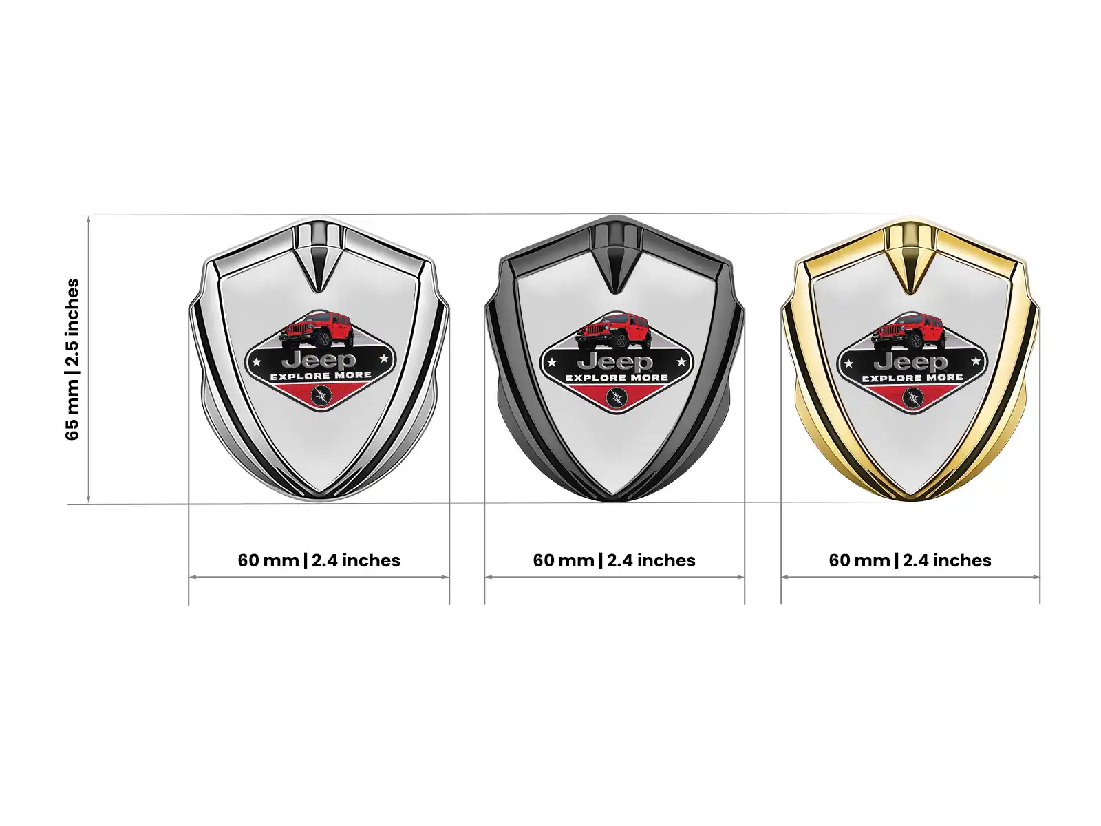 Jeep Emblème Aile Insigne Look Course Brillant